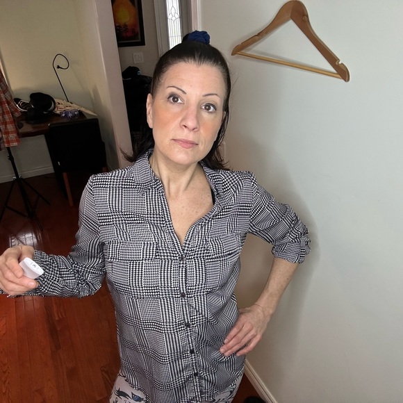 Vintage Alfred Sung Button-Down Blouse - Picture 11 of 13